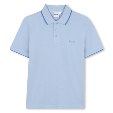 BOSS playera Polo para niño y adolescente azul